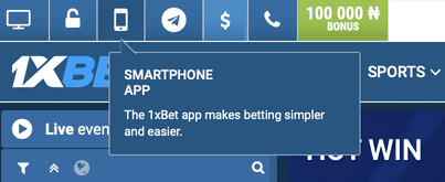 How to download 1xbet app navigation