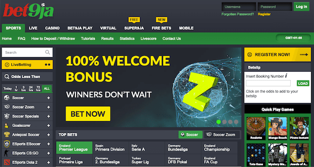 Bet9ja sportsbook Nigeria