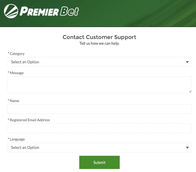 Premierbet contact