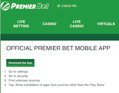 Premierbet mobile app download