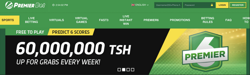 Premierbet Tanzania Sportsbook