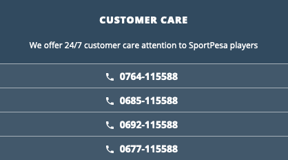 Sportpesa contact support