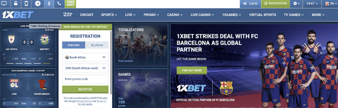 1xbet South Africa Sportsbook