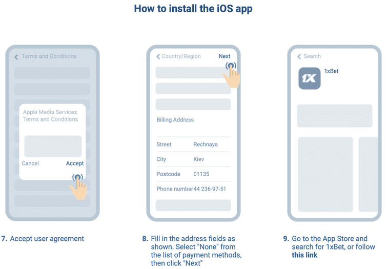 How to download 1xbet iOS app 1