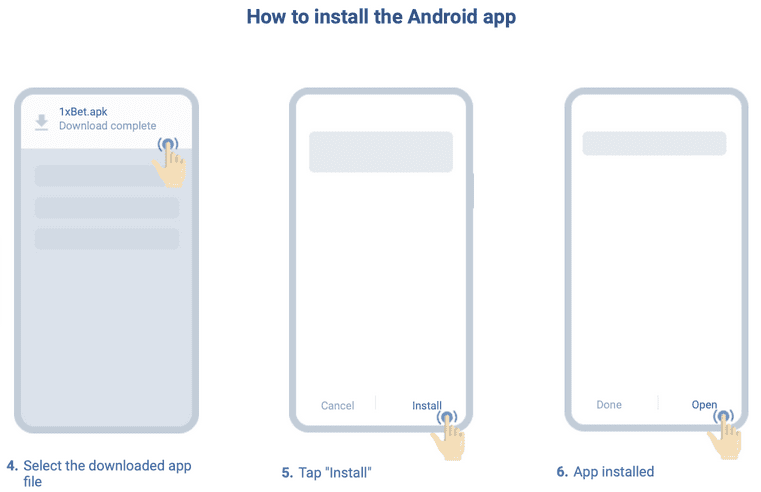 How to download 1xbet android app 3