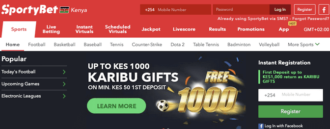 Sportybet Kenya sportsbook