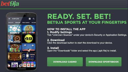 Bet9ja app download