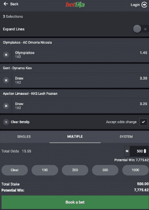 Bet9ja app - how to place a bet 2