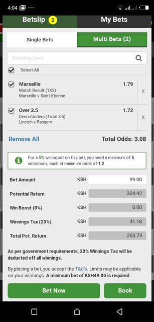 placing a bet on betway mobile app