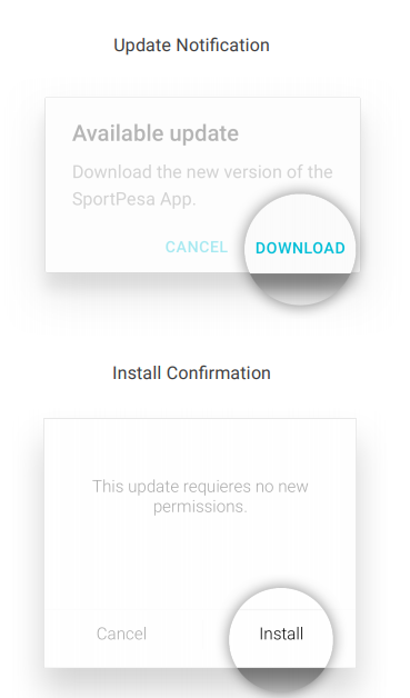 sportpesa mobile app update