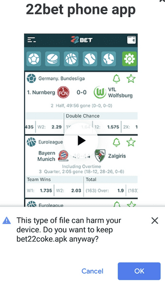 22bet app android download apk file