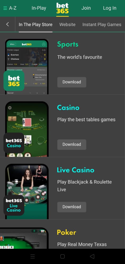 Bet365 mobile app download