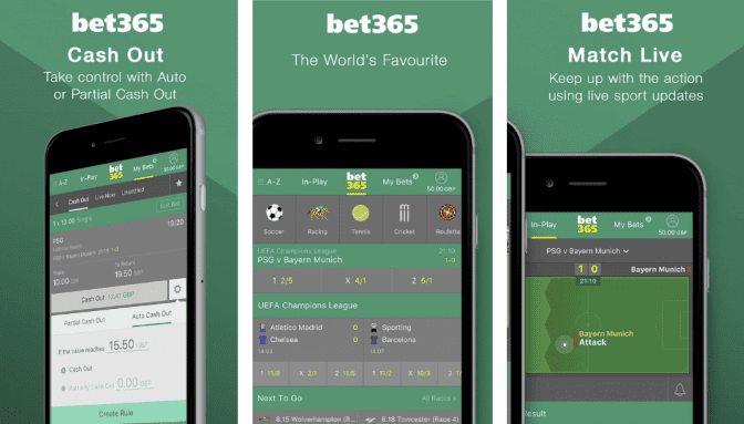 Bet365 mobile app features