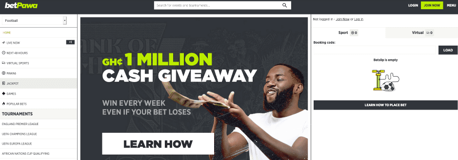 Betpawa sportsbook Ghana