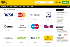 Interwetten payment methods