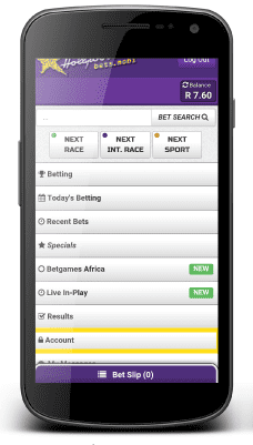 Hollywoodbets mobile app picture