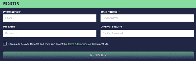 Konfambet registration