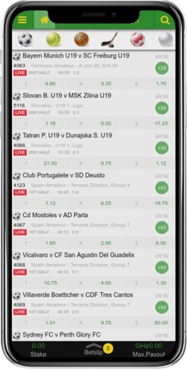 Soccabet Ghana mobile app