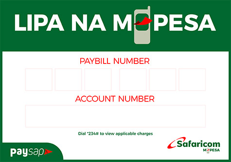 Mpesa Kenya paybill