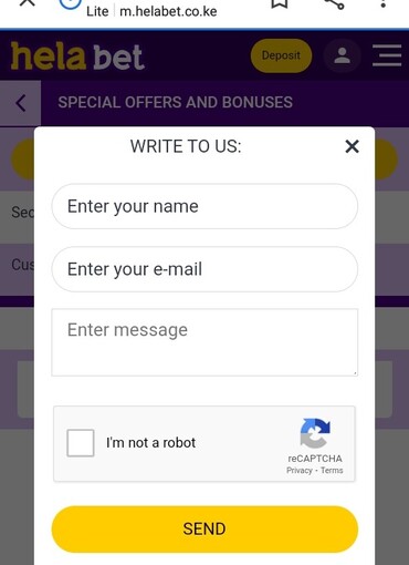 How to contact Helabet