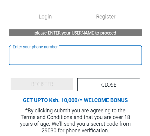 Registering Chezacash Kenya