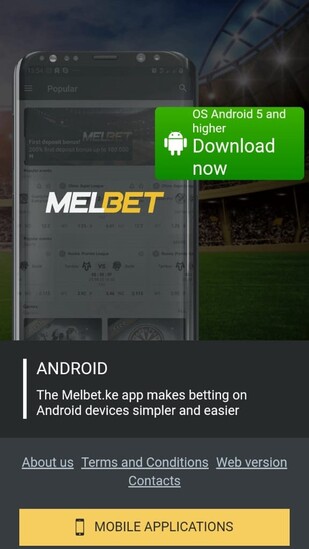 Download Melbet android app