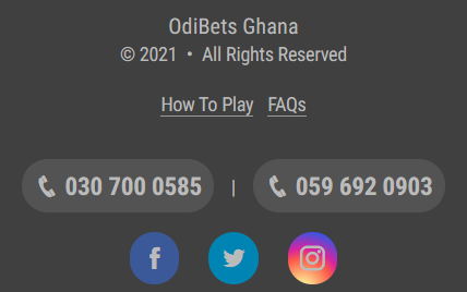 Odibets Ghana contacts