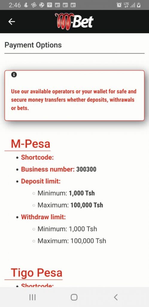 M-bet payment USSD Mpesa