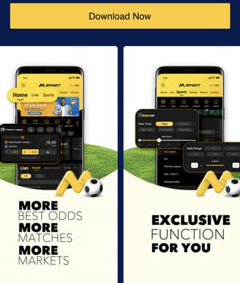 Msport Android mobile app