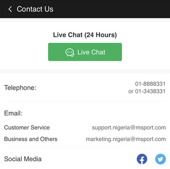 msport customer support contact