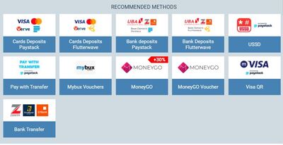 1xbet Nigeria Payment Systems