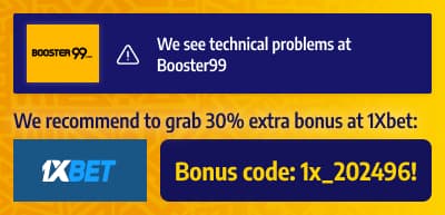Booster99 cross conversion to 1xBet