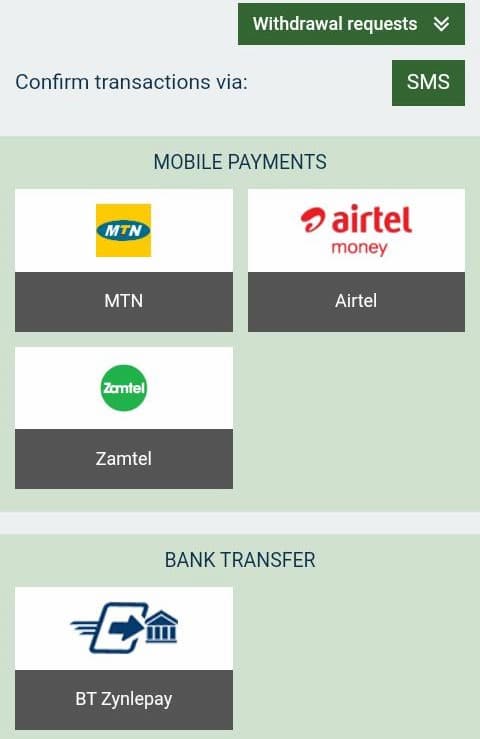 melbet zambia withdrawal methods