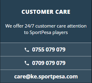 sportpesa support contacts