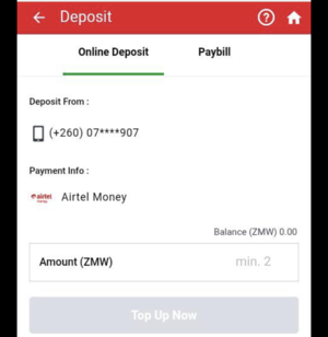 payment method on sportybet zambia