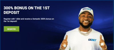 Homepage of 1xbet Uganda