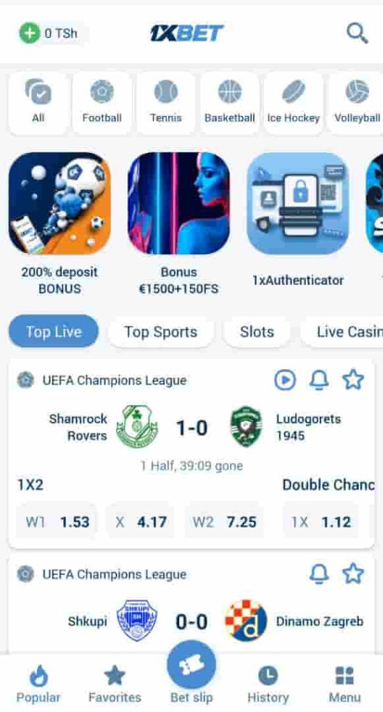 1xbet Mobile Application