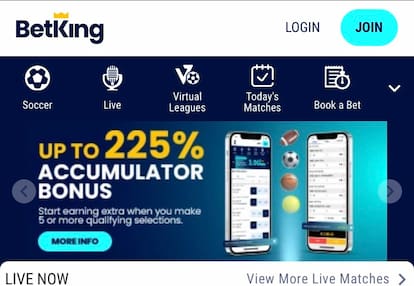 Betking Accumulator Bonus
