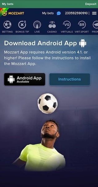 Mozzartbet app