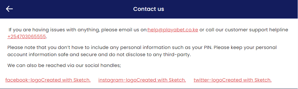 Playabet customer service