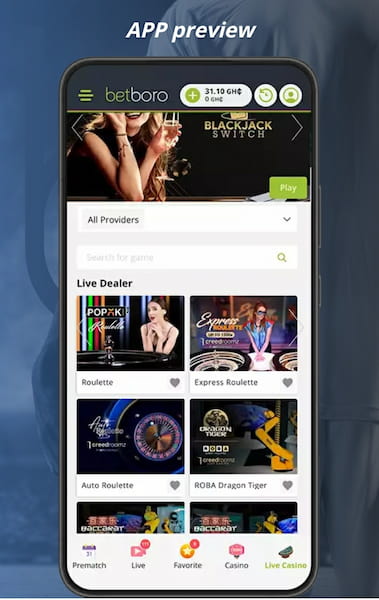 Betboro casino android app