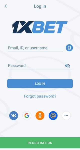 How to login on 1xbet