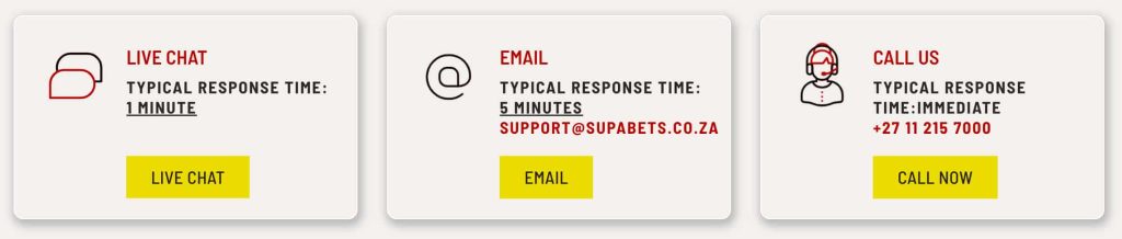 Supabets Customer Support