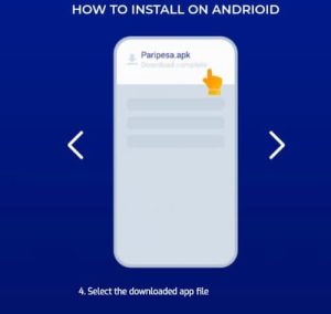 Paripesa Mobile App Installation