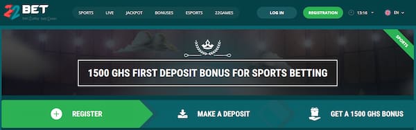 22Bet First Deposit Sports Bonus