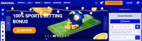 Paripesa Tanzania betting site