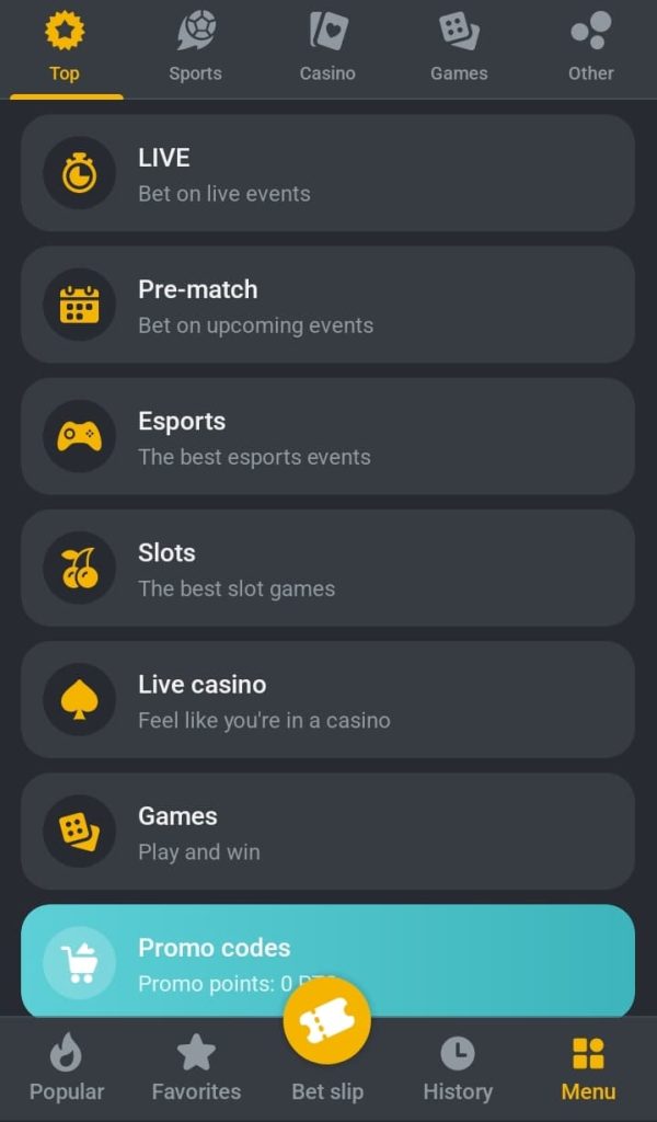 Betandyou App features